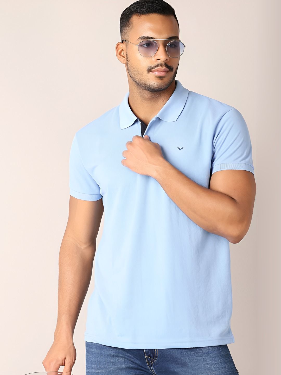 V-Mart Men Solid Polo Collar T-shirt-picture-31