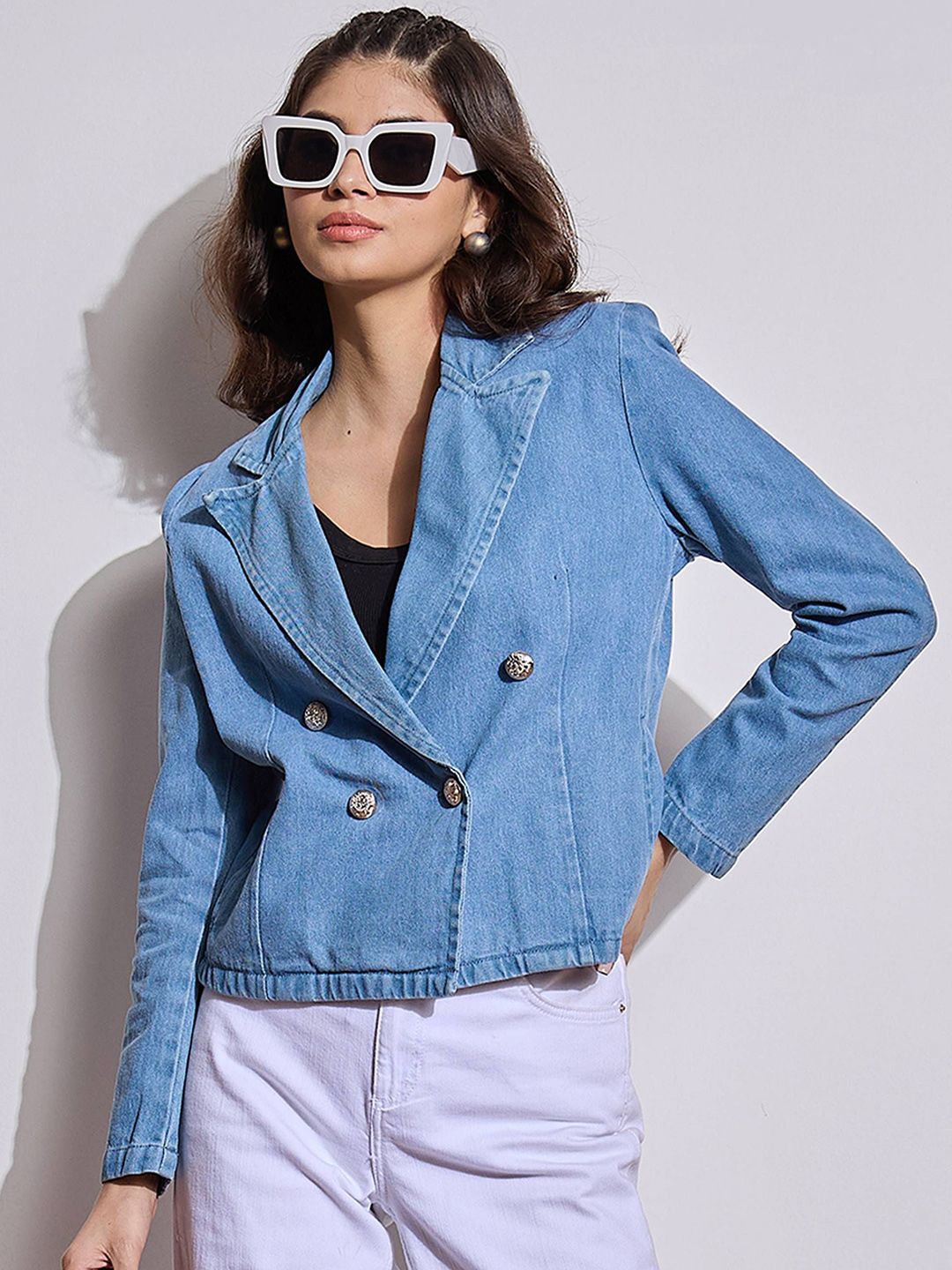 SASSAFRAS Comfort-Fit Double Breasted Blazer-picture-42