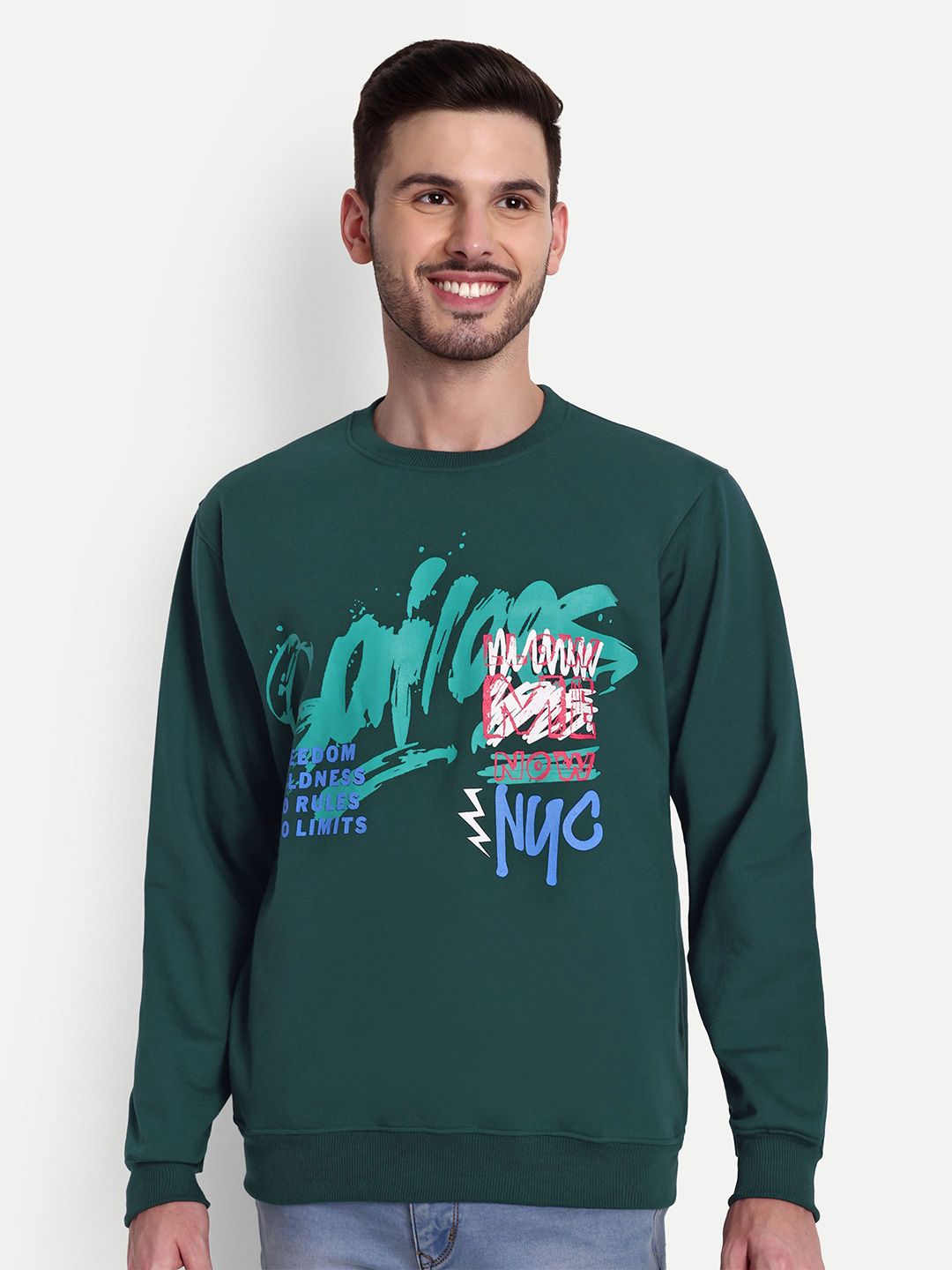 ZEFFIT Men Typography Printed Anti Odour Sweatshirt-picture-36