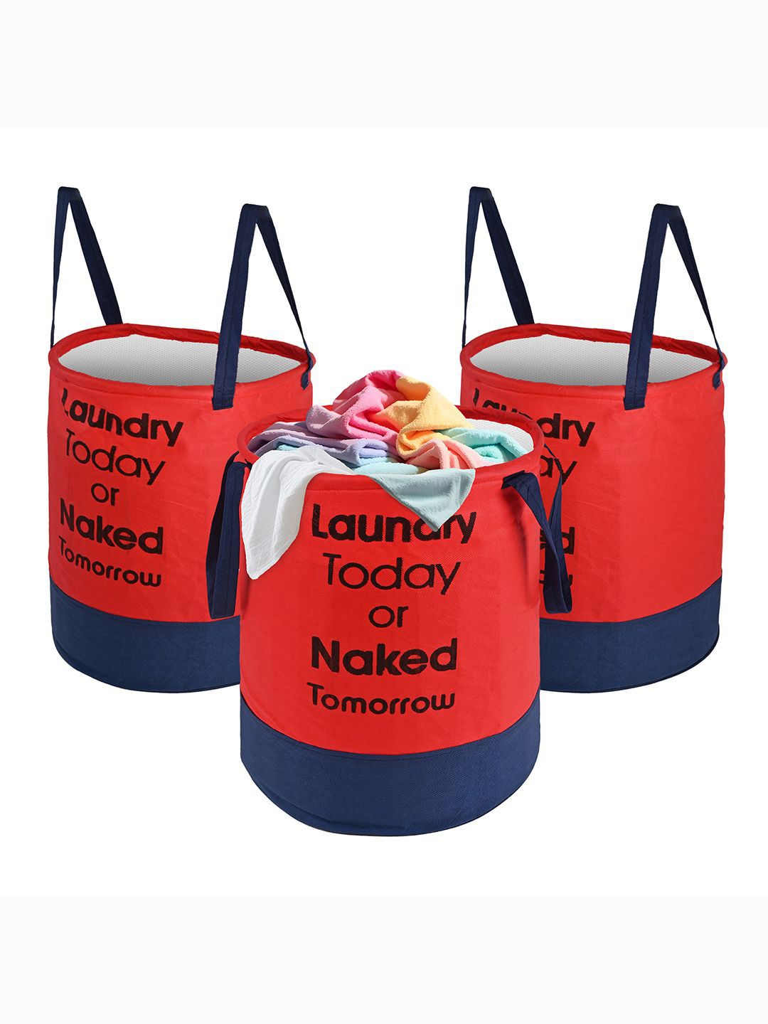 Kuber Industries Red & Blue 3 Pieces Printed Foldable Laundry Bags 45l-image-35