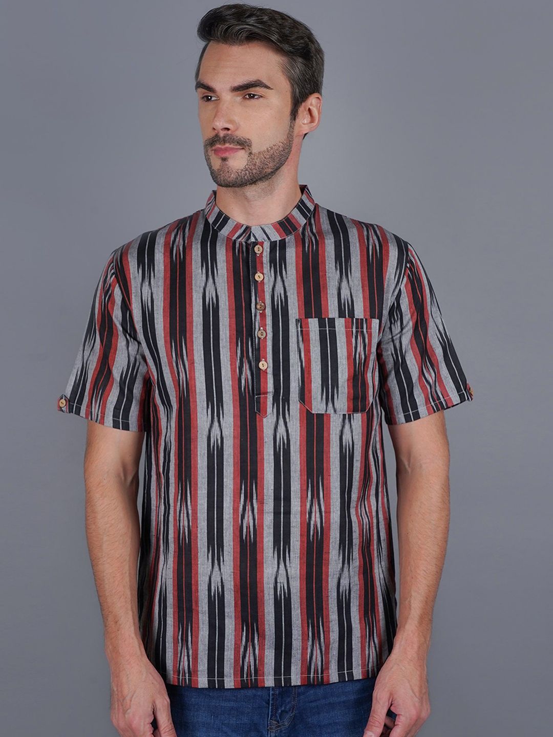 Cot'N Soft Pure Cotton Mandarin Collar Straight Kurta-picture-30