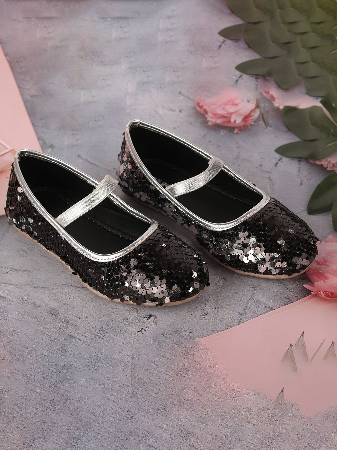 BOYZ N GALZ Girls Embellished Party Ballerinas Flats-picture-14