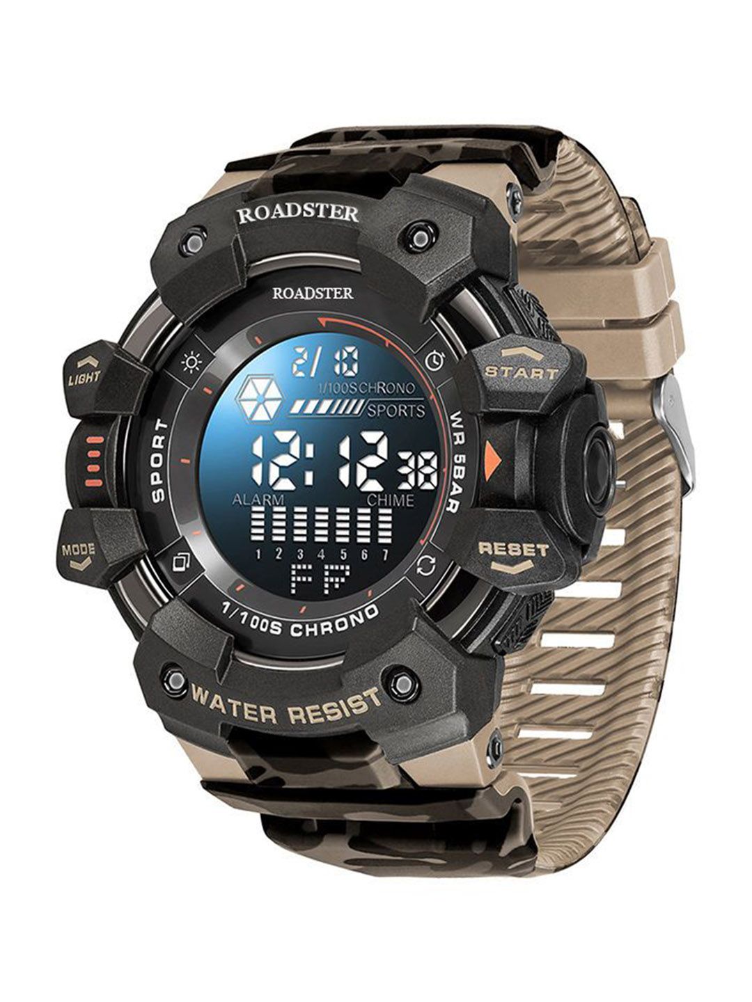 The Roadster Lifestyle Co Men Digital Watch RDSTR-8050-KHAKHI-image-18