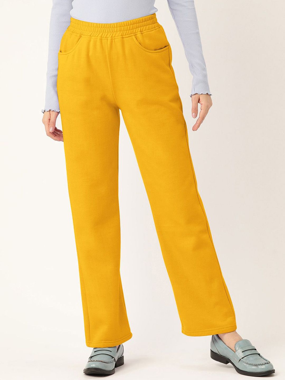 BRINNS Women Mid Rise Relaxed Straight Fit Easy Wash Trousers-picture-16