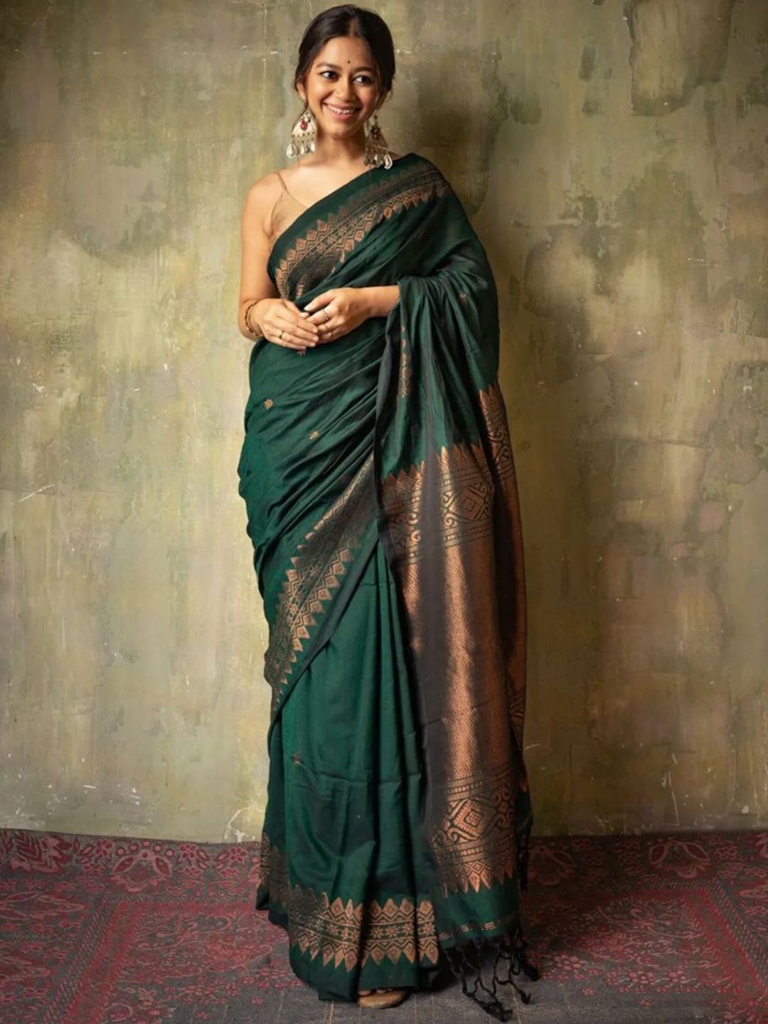 S.K.C Woven Design Zari Silk Banarasi Saree
