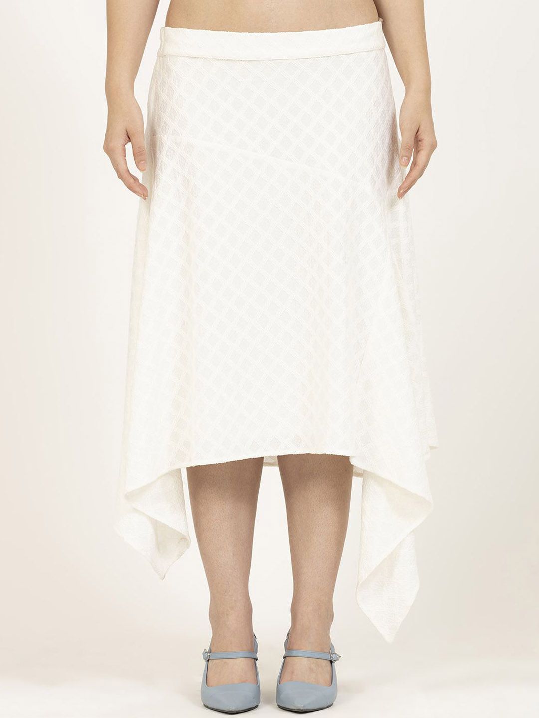 OFFICE & YOU Women Self-Design A-Line Knee-Length Party Skirts-picture-13