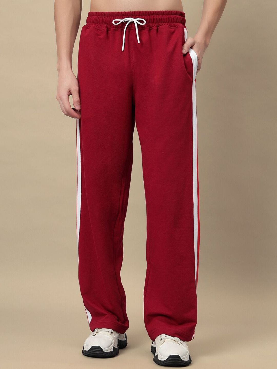 WEARDUDS Men Mid-Rise Cotton Track Pants-picture-17