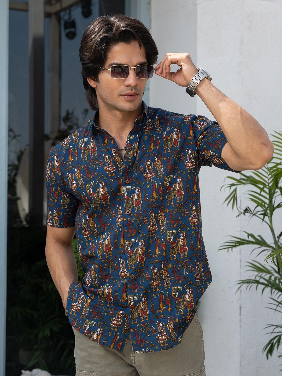 Shasak Men Classic Opaque Printed Casual Shirt-picture-38