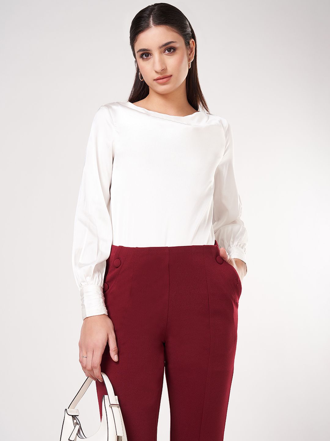 Annabelle by Pantaloons Women Round Neck Regular Top-picture-40