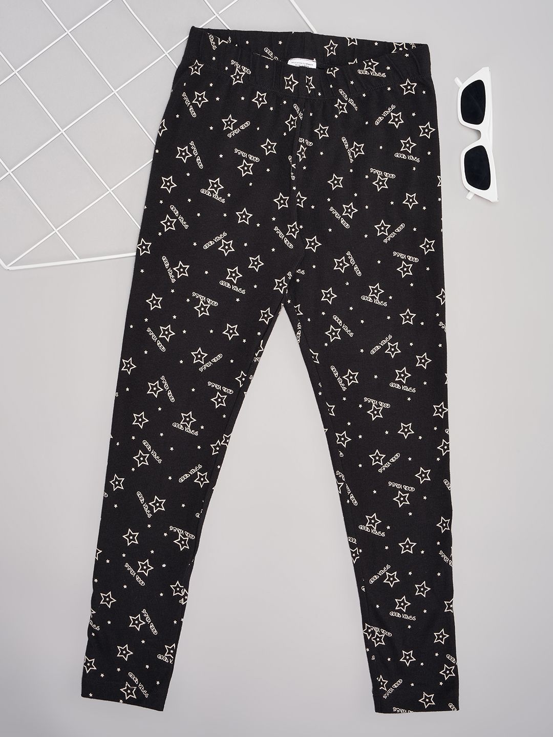 Pantaloons Junior Girls Printed Ankle-Length Leggings-picture-42