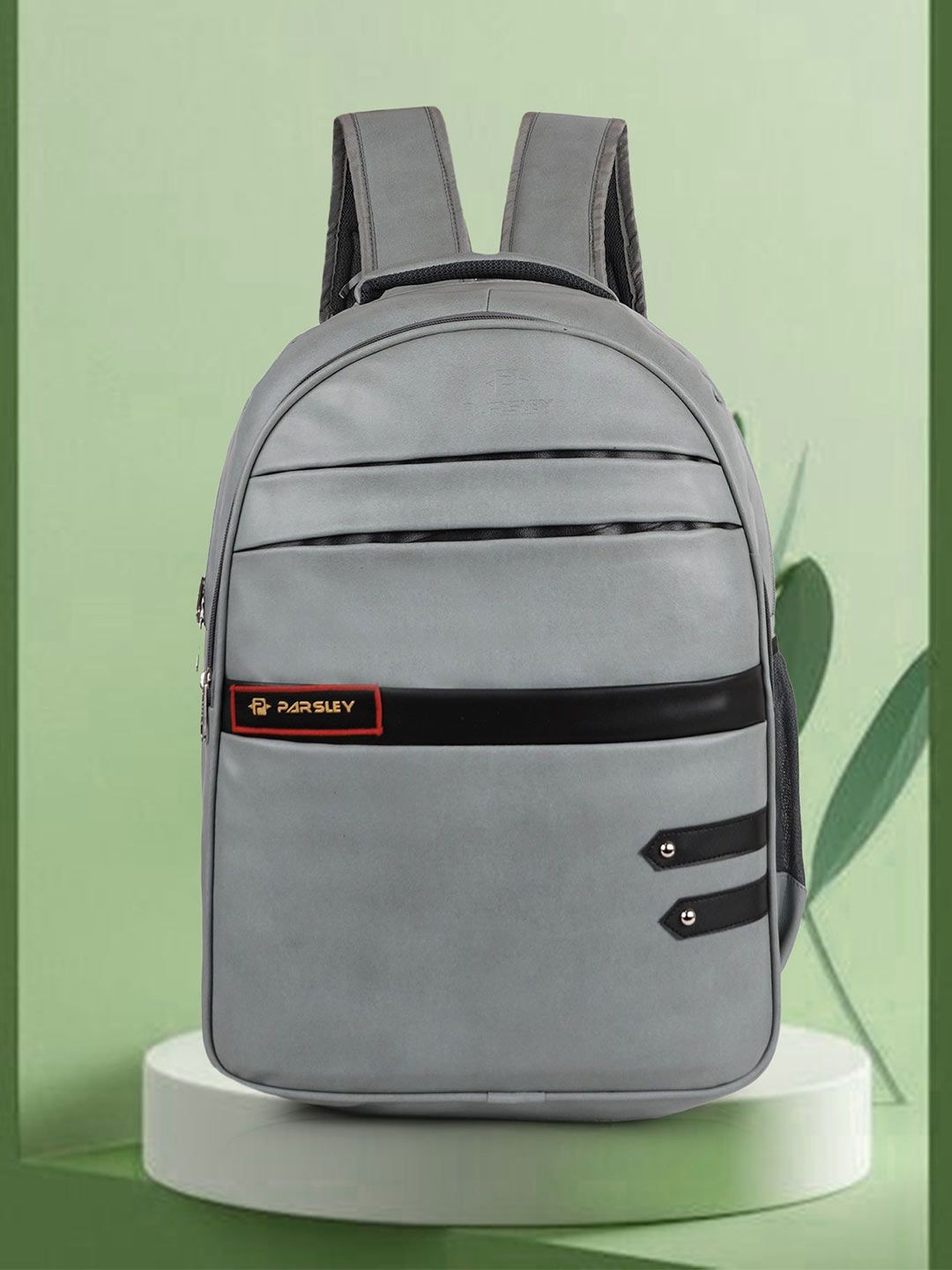 PARSLEY Unisex Casual Synthetic Leather Shoulder Backpack-image-45