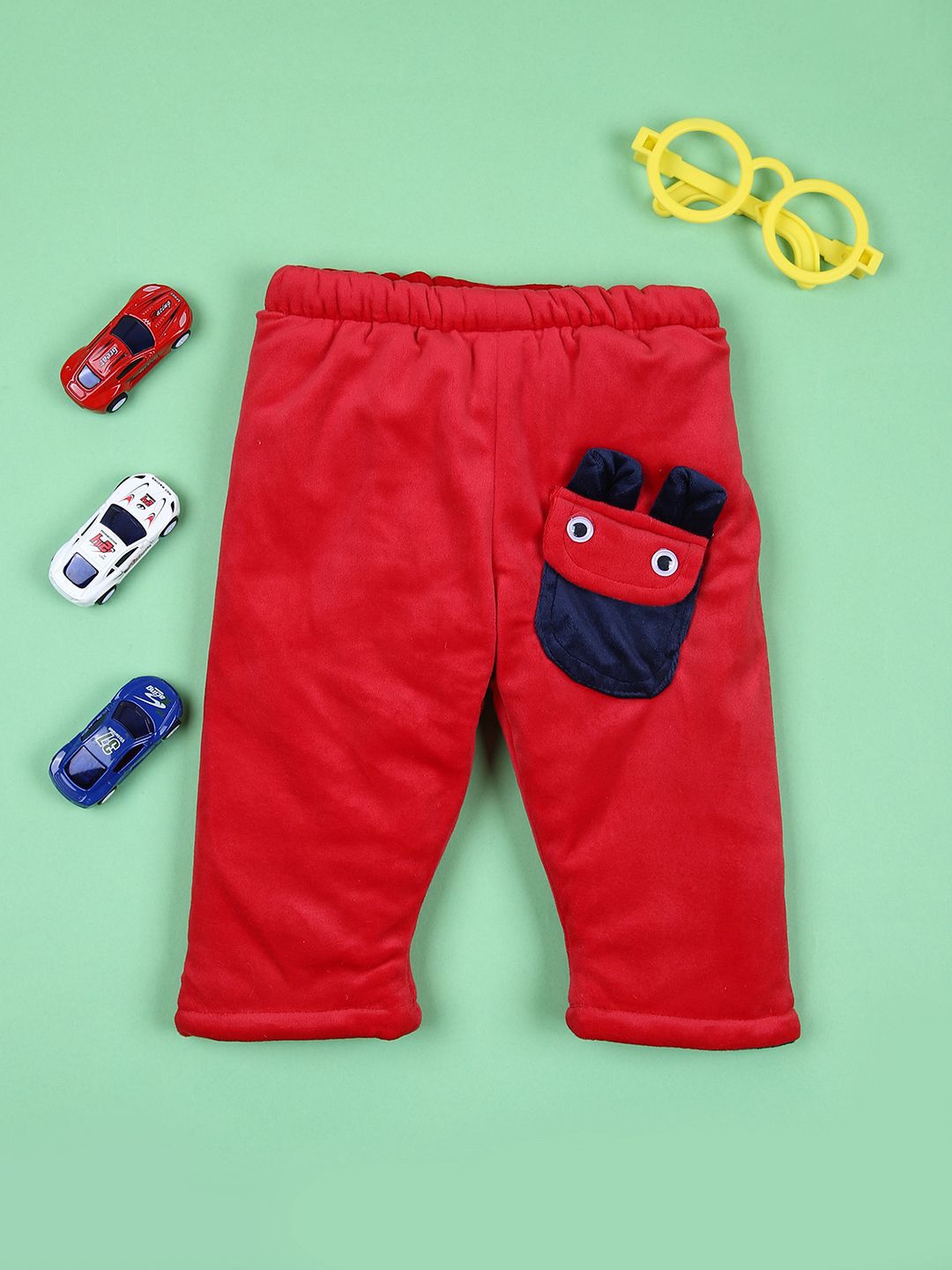 V-Mart Infants Solid Cotton Mid-Rise Slip-On Lounge Pants-picture-41