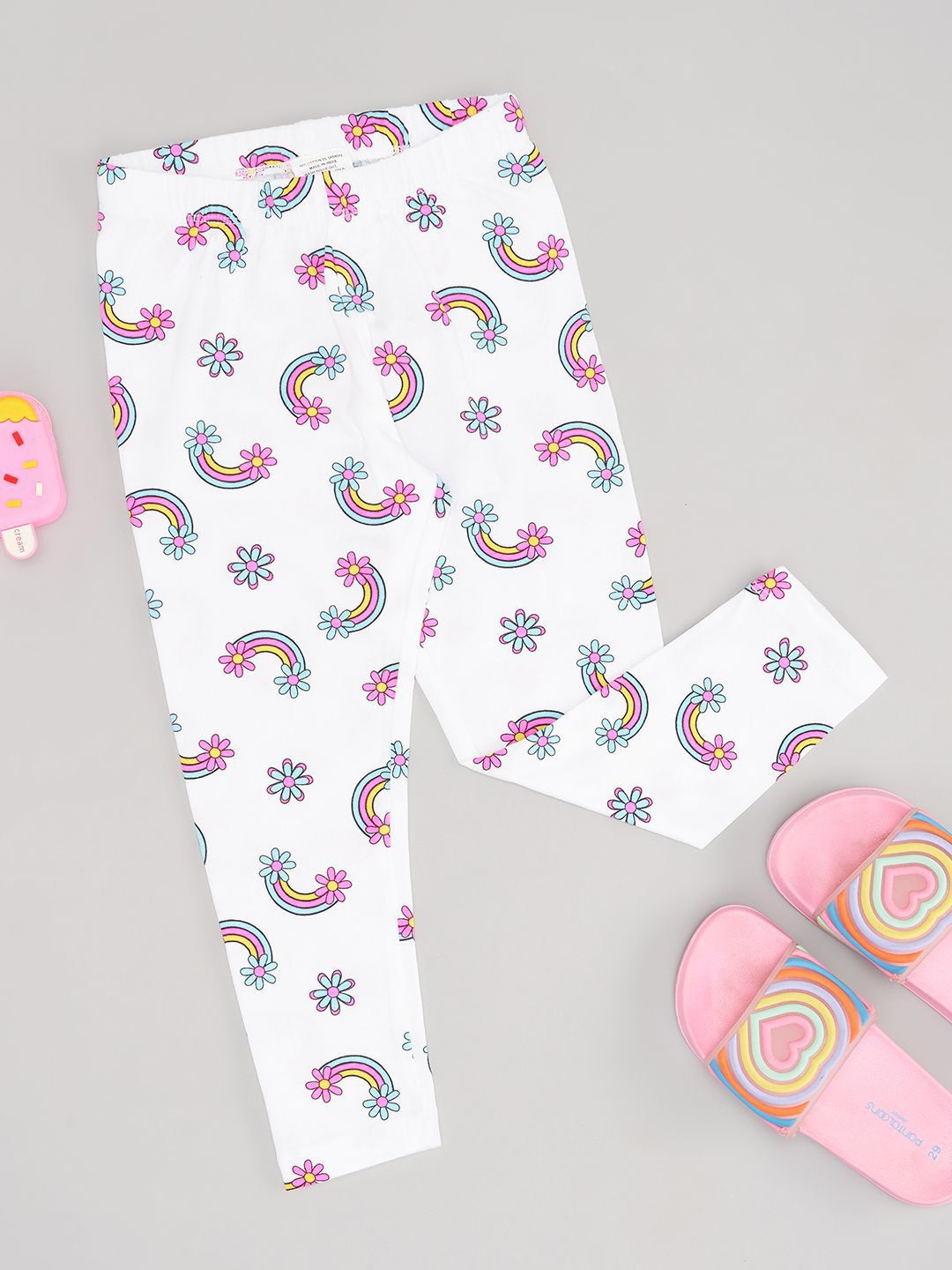 Pantaloons Junior Girls Cotton Ankle-Length Leggings-picture-36