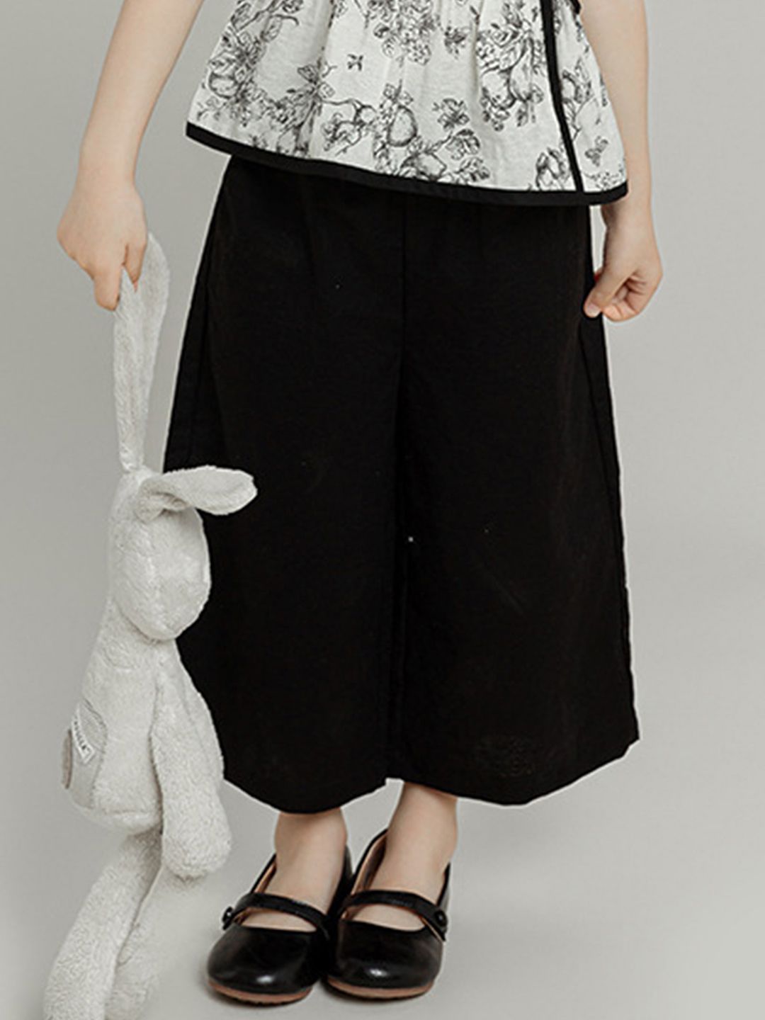 LULU & SKY Girls Loose Fit High-Rise Culottes Trousers-picture-27