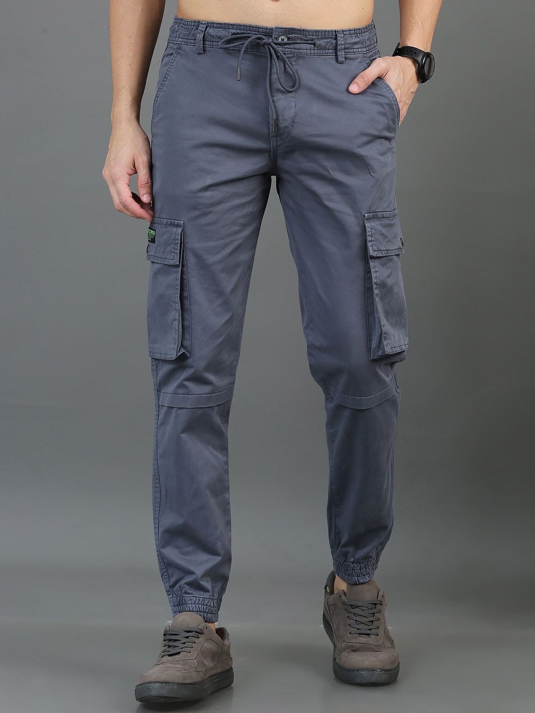 CARBONN CLOTH Men Cotton Mid Rise Cargos-picture-17