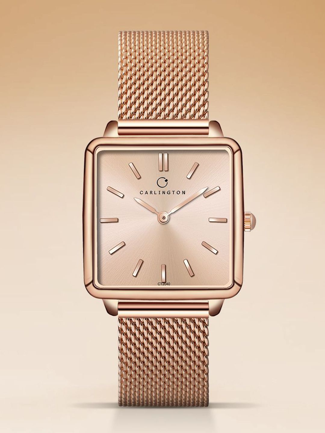 CARLINGTON Women Stainless Analogue Multi Function Watch Iconic 2040 RoseGold1-RoseGold-image-14