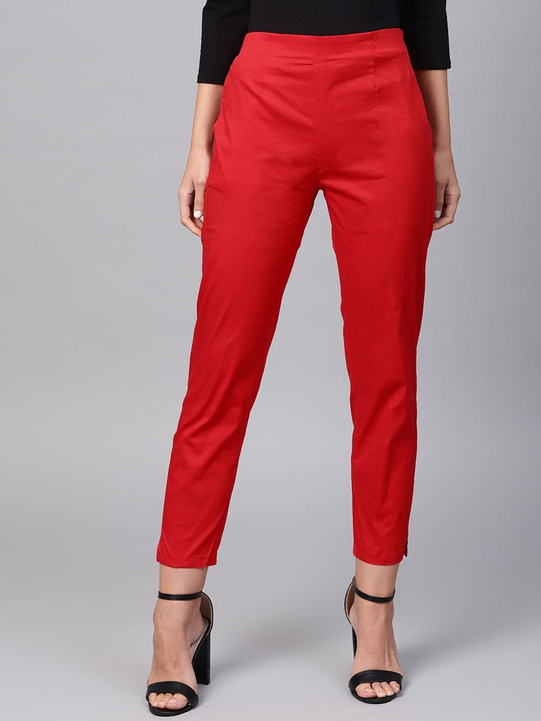 SOJANYA Women Regular Fit Cropped Trousers-picture-37