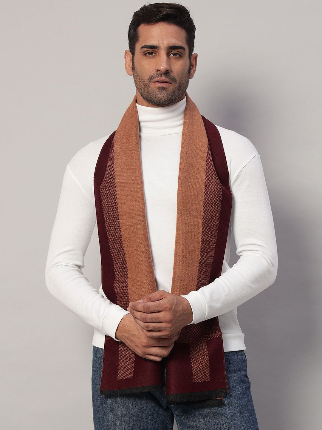 HANDICRAFT PALACE Men Striped Mufflers-picture-32