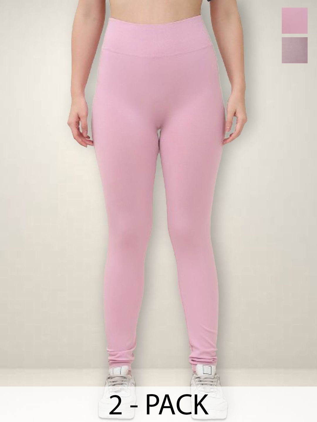 Jinfo Women Pack Of 2 Ankle-Length Training or Gym Tights-picture-10