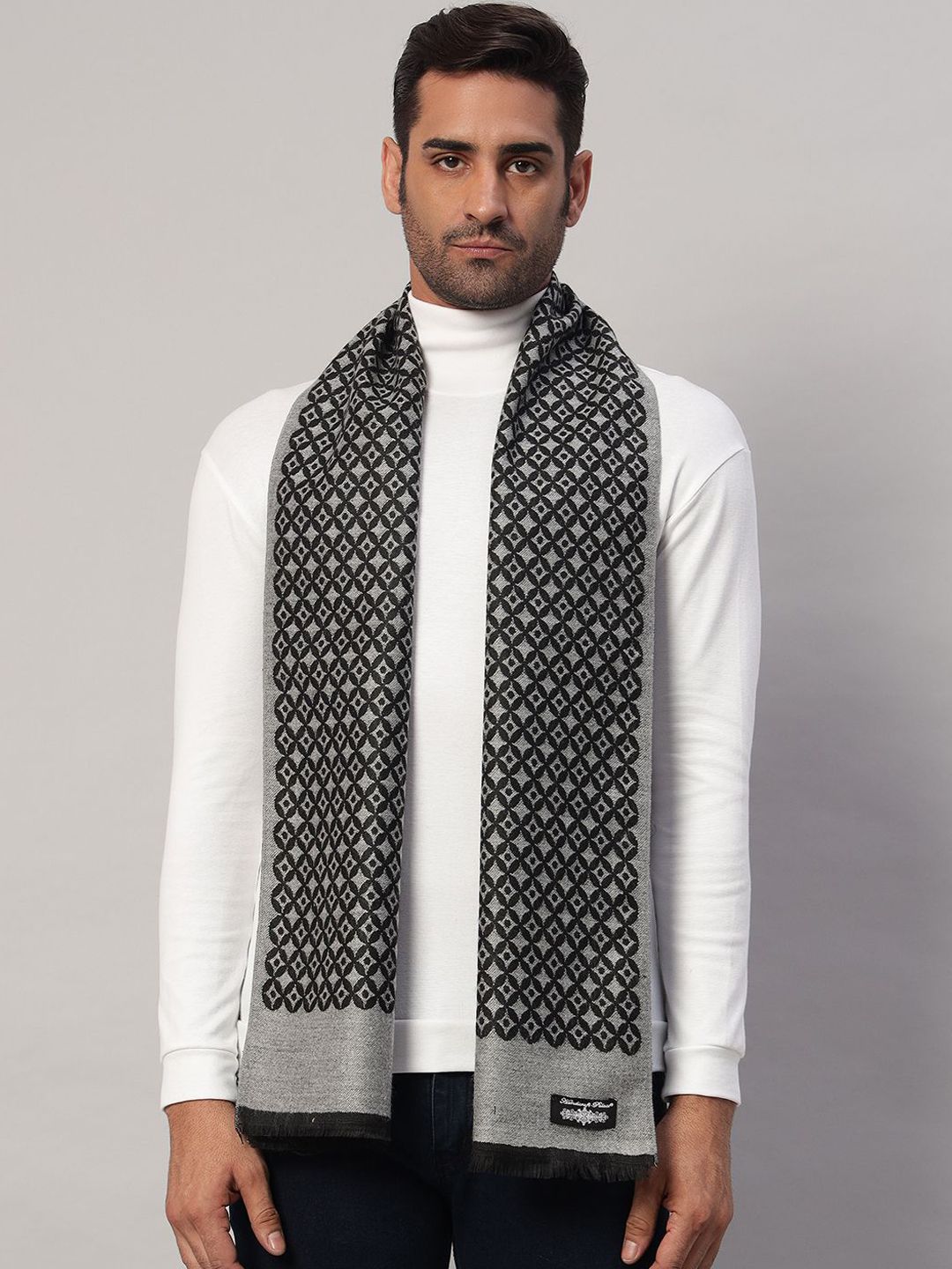 HANDICRAFT PALACE Men Merino Wool Mufflers-picture-41