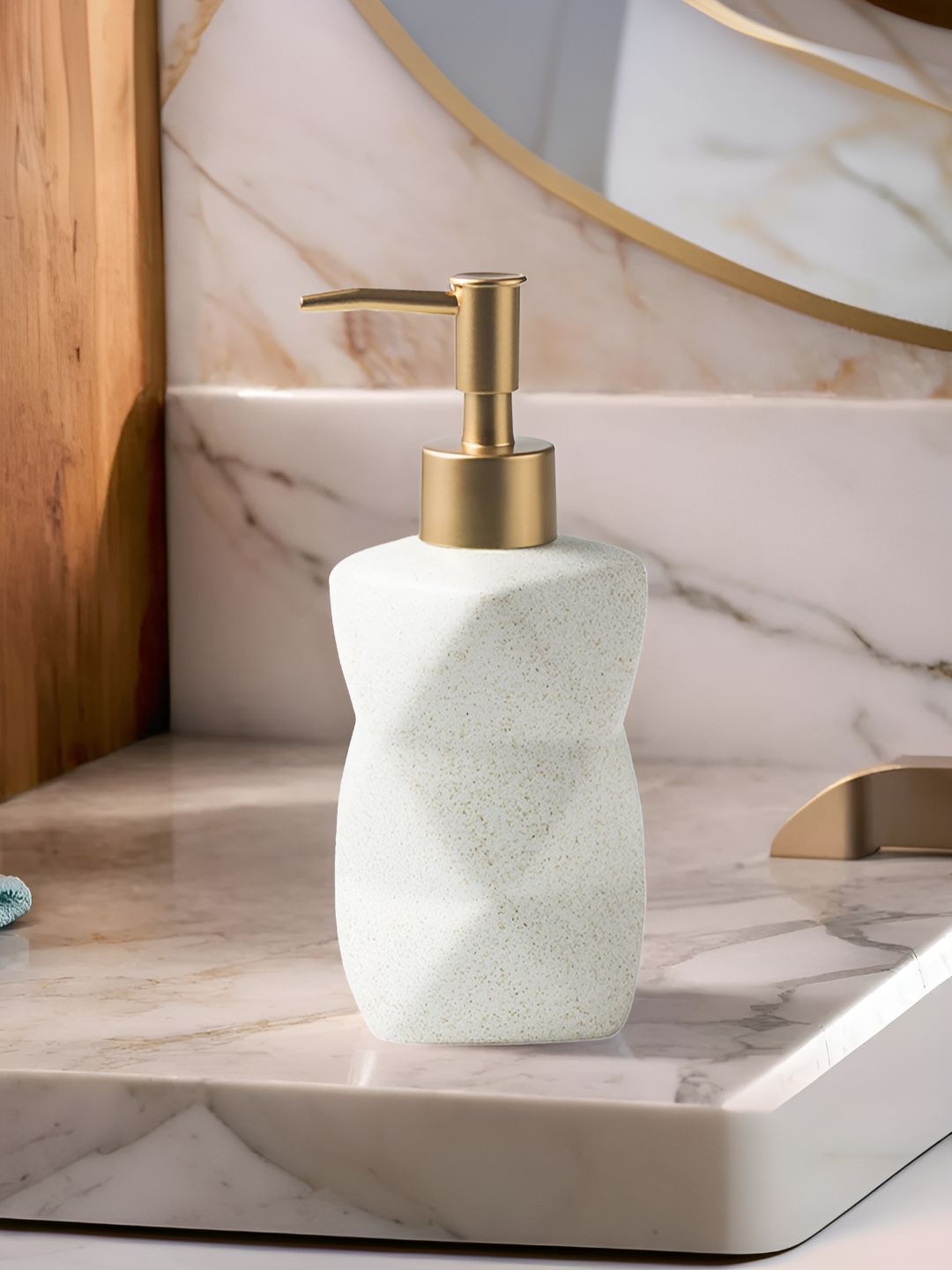 The Better Home White Ceramic Glossy Hand wash Dispenser 300 ml-picture-20