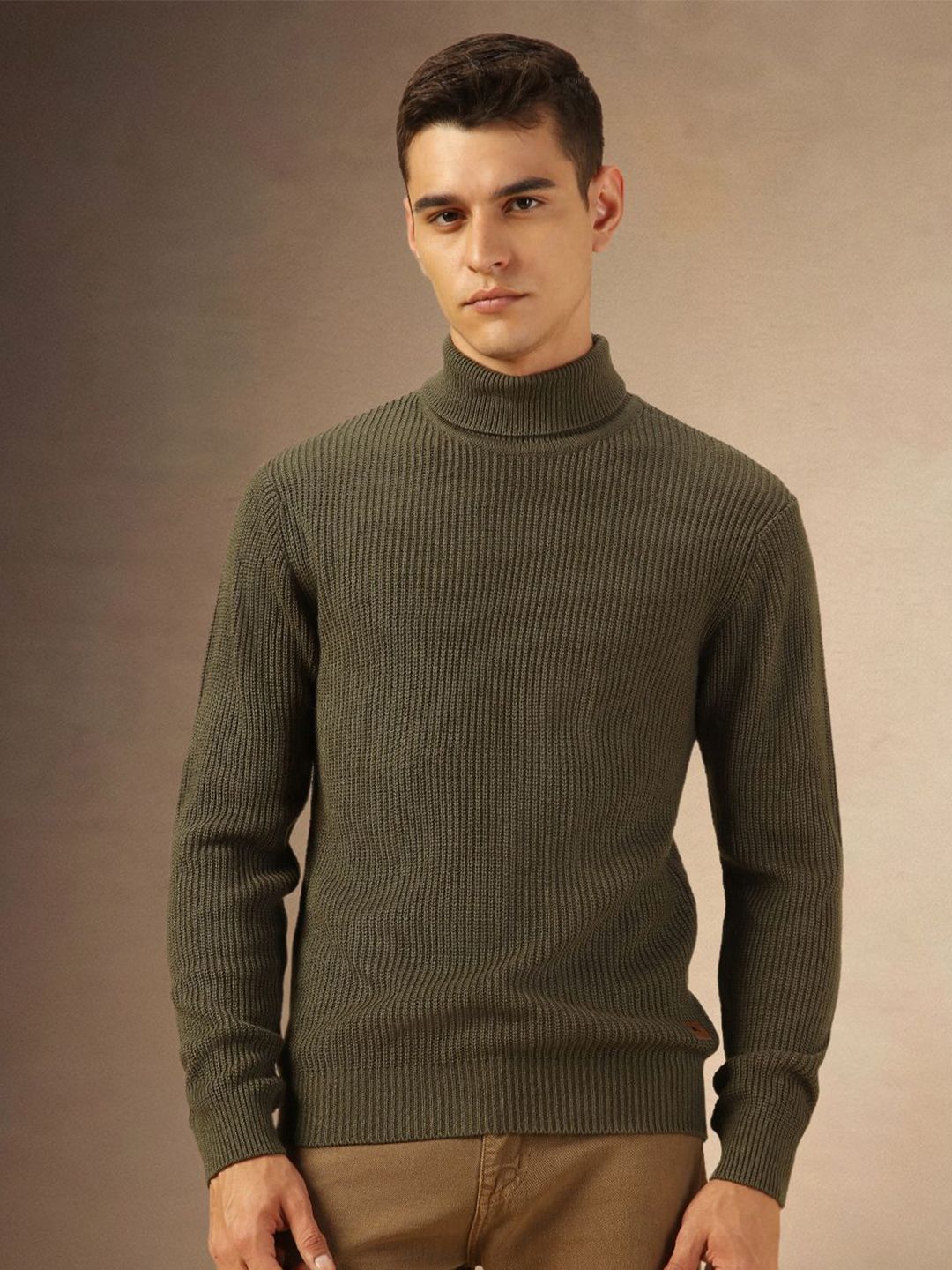 Dennis Lingo Men Turtle Neck Pullover Sweaters-picture-19