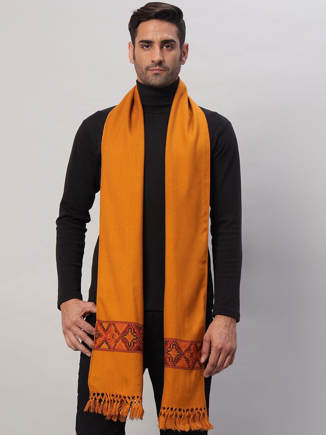 HANDICRAFT PALACE Men Merino Wool Mufflers-picture-35