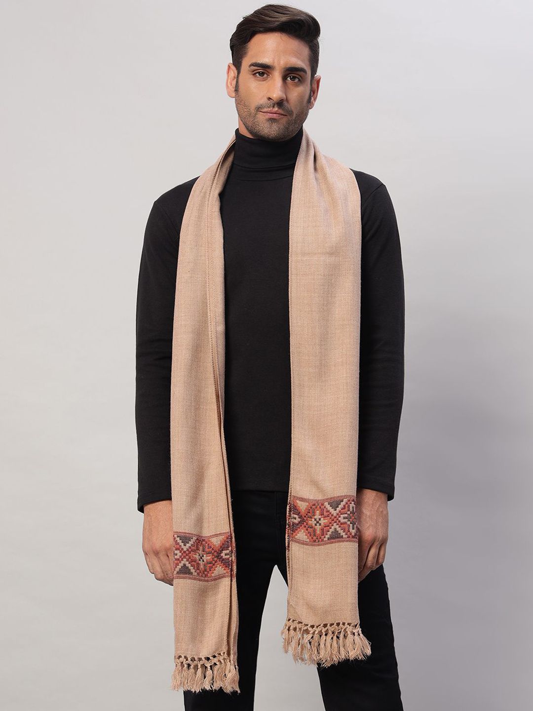 HANDICRAFT PALACE Men Merino Wool Mufflers-picture-31