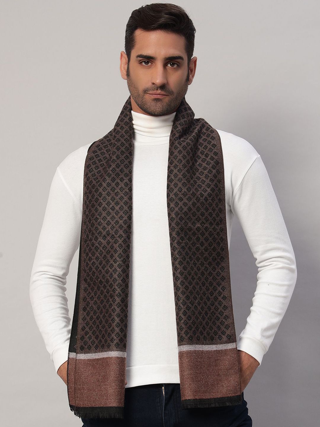 HANDICRAFT PALACE Men Merino Wool Mufflers-picture-18