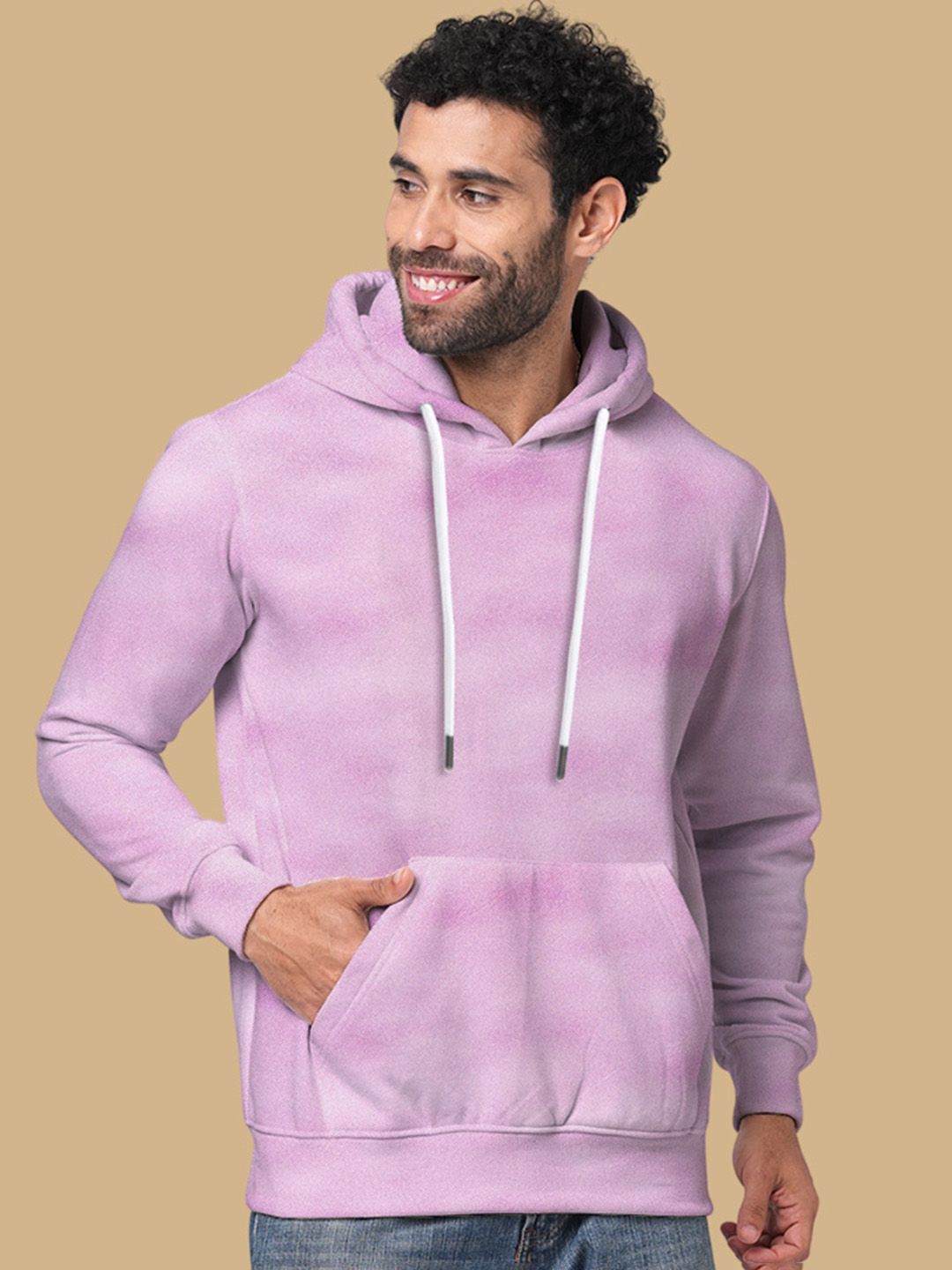 Wear Your Opinion Printed Fleece Kangaroo Pocket Hooded Sweatshirt-picture-29