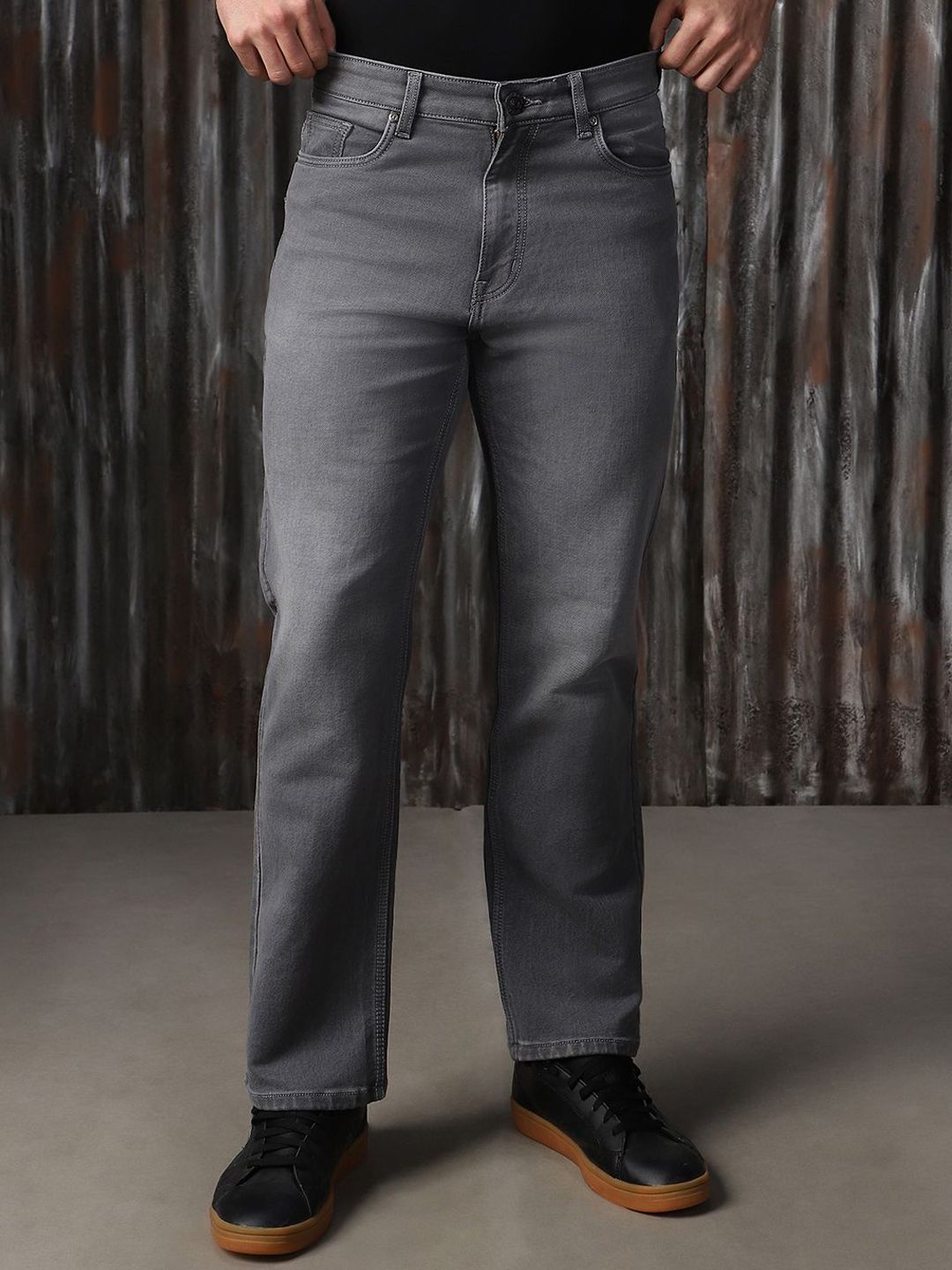 High Star Men Comfort Straight Fit Light Fade Jeans-picture-33