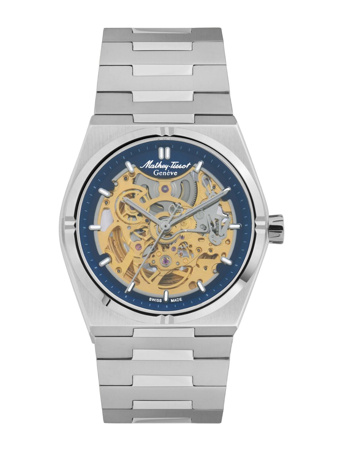 Mathey-Tissot Zeus Men Stainless Steel Bracelet Style Straps Analogue Automatic Watch-image-31