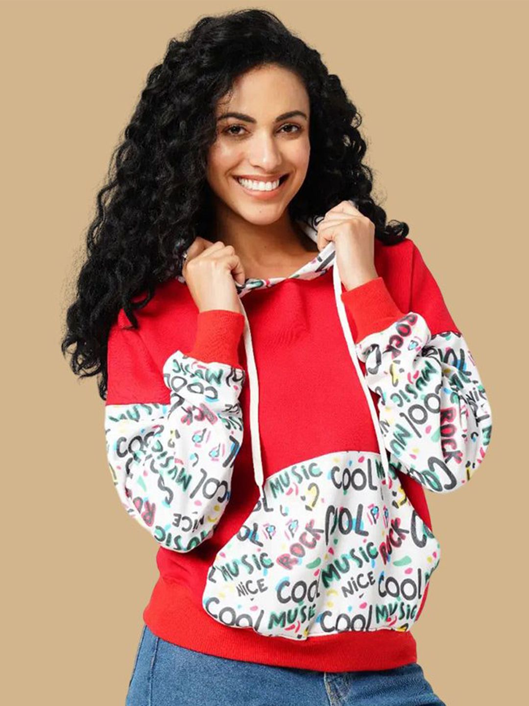 Wear Your Opinion Women Typography Printed Hooded Sweatshirt-picture-18