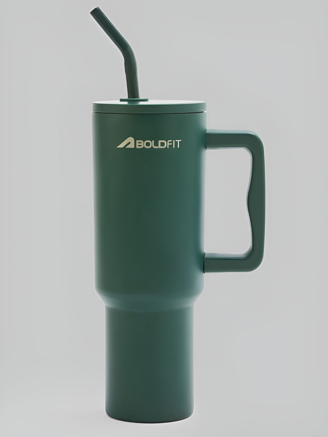 BOLDFIT Green Single Stainless Steel Solid Double Wall Vacuum Water Bottle-picture-35