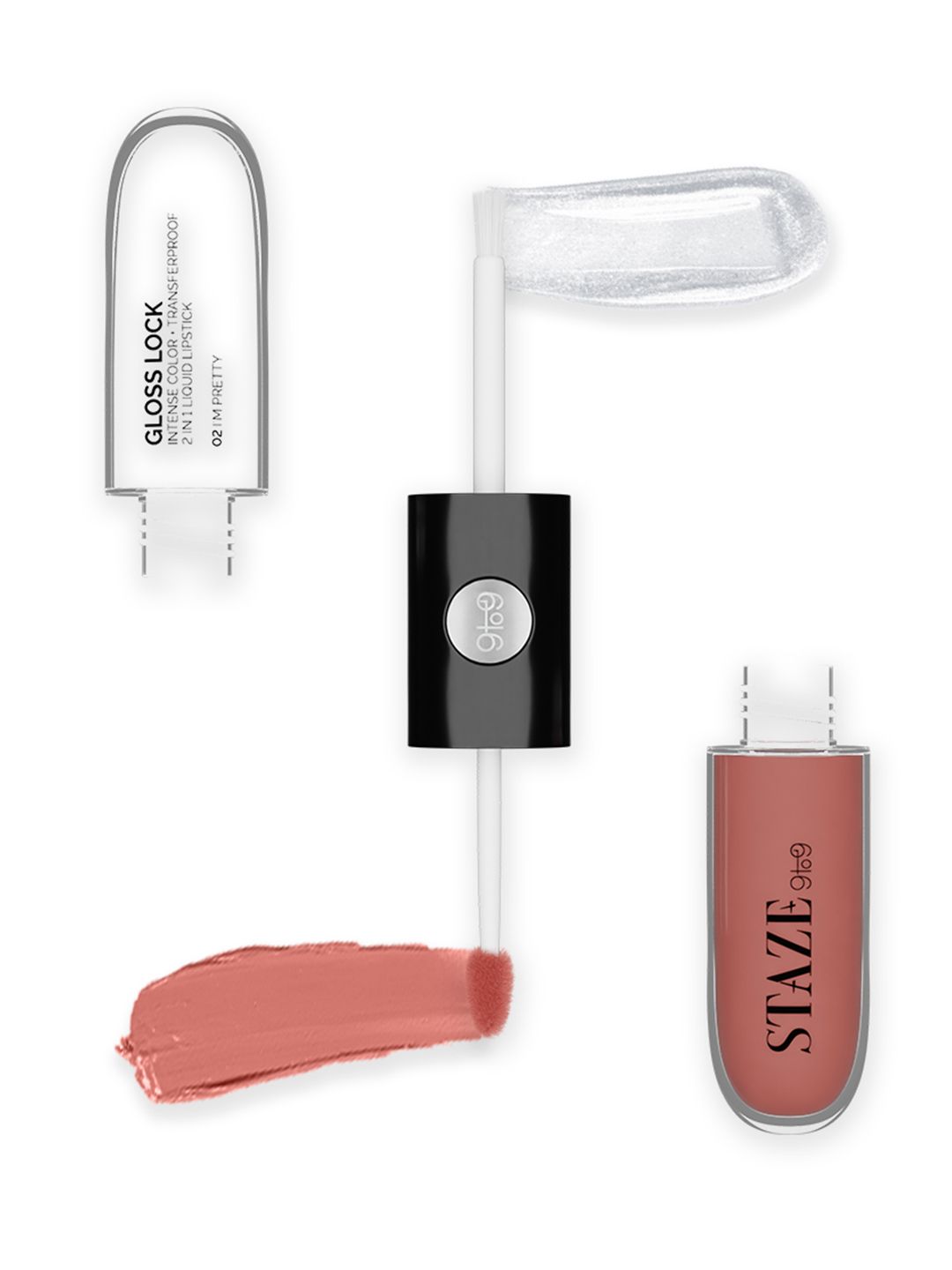 STAZE 9to9 Gloss Lock 2-in-1 Liquid Lipstick 8.2ml - I'm Pretty 02-image-26