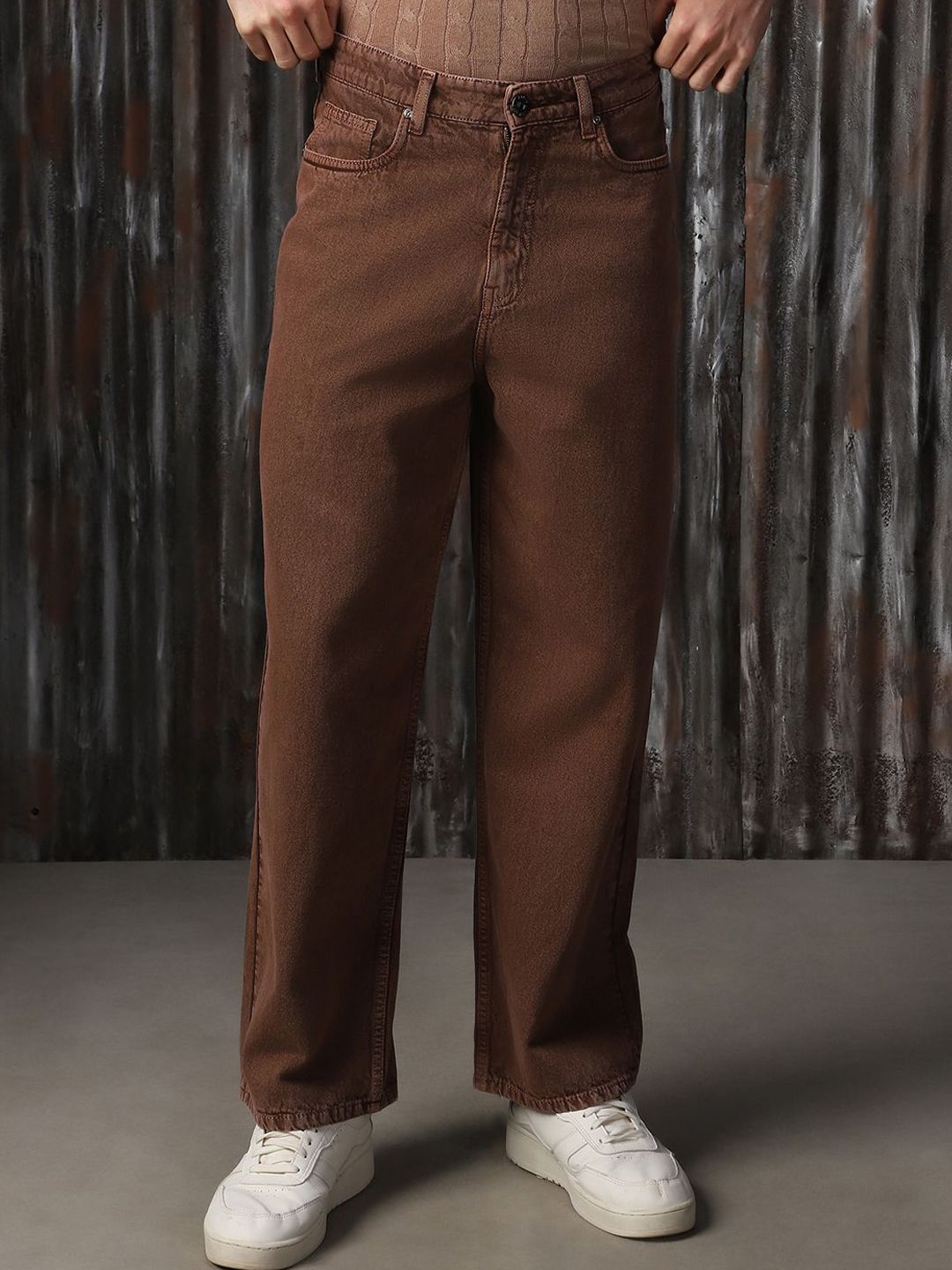 High Star Men Comfort Relaxed Fit Mid-Rise Cotton Jeans-picture-31