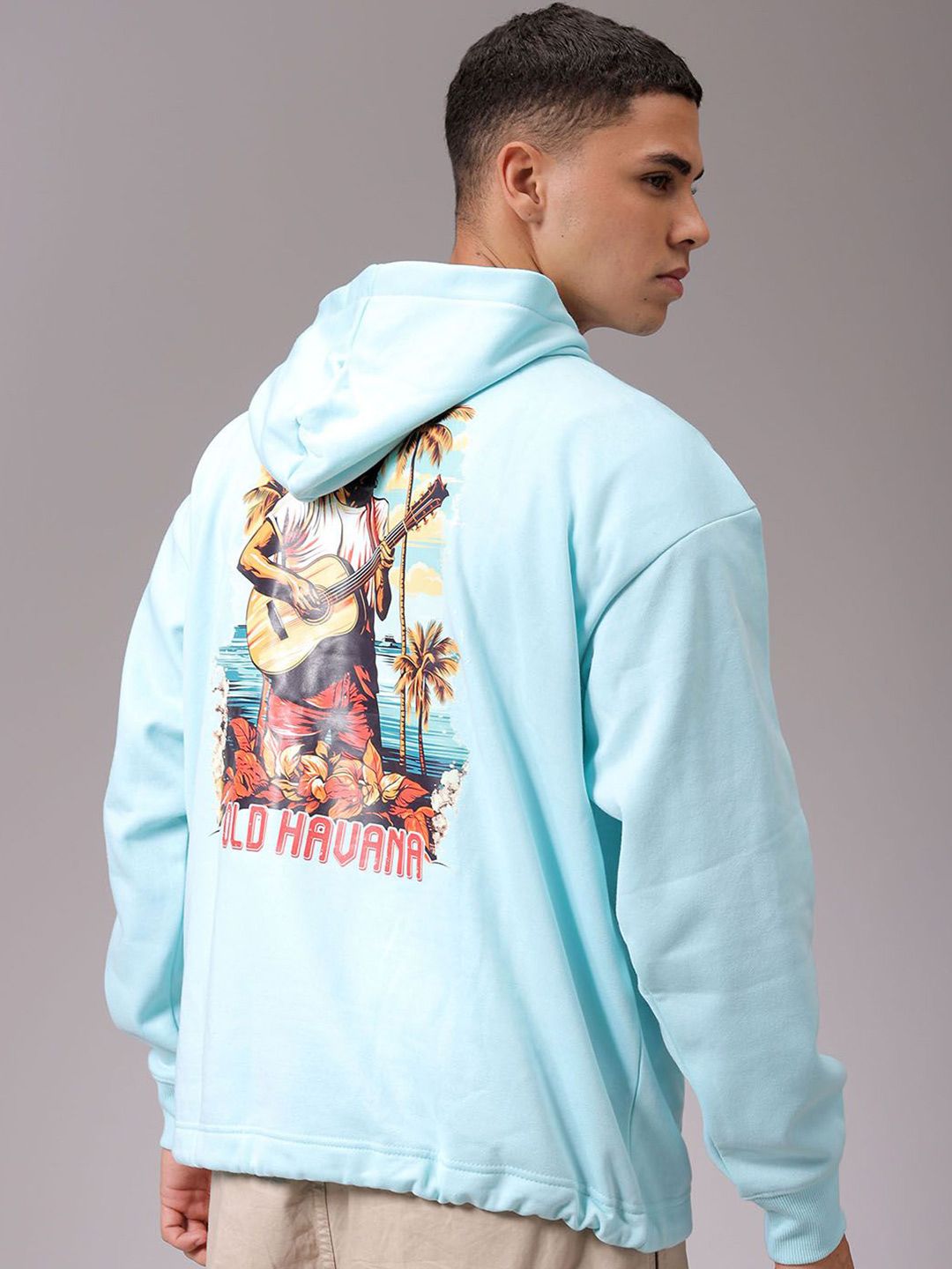 The Indian Garage Co Men Printed Hooded Sweatshirt-picture-32