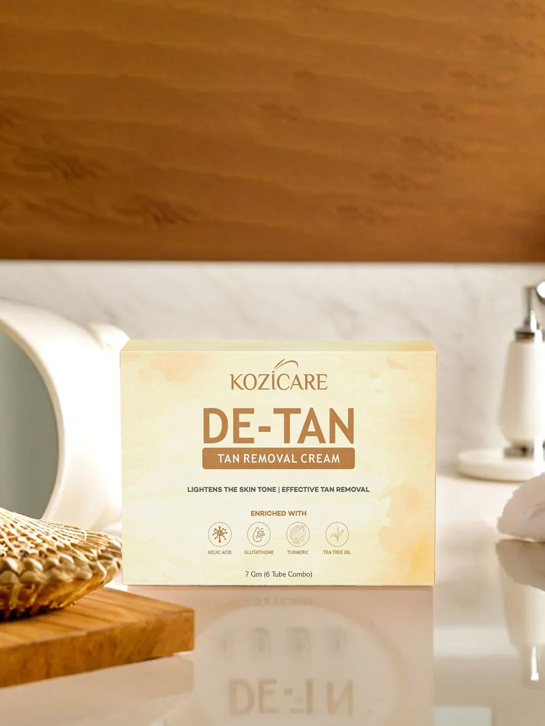 KOZICARE Set of 6 De-Tan Tan Removal Cream with Kojic Acid & Turmeric - 7 g each-picture-24