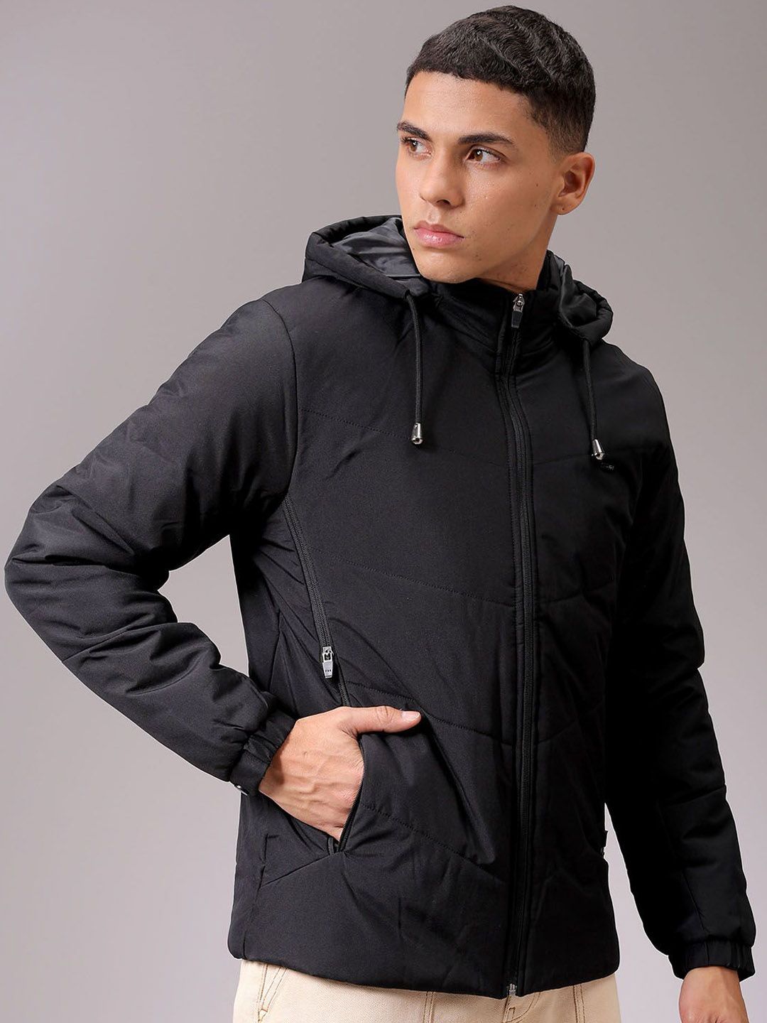 The Indian Garage Co Men Quilted Jacket-image-13