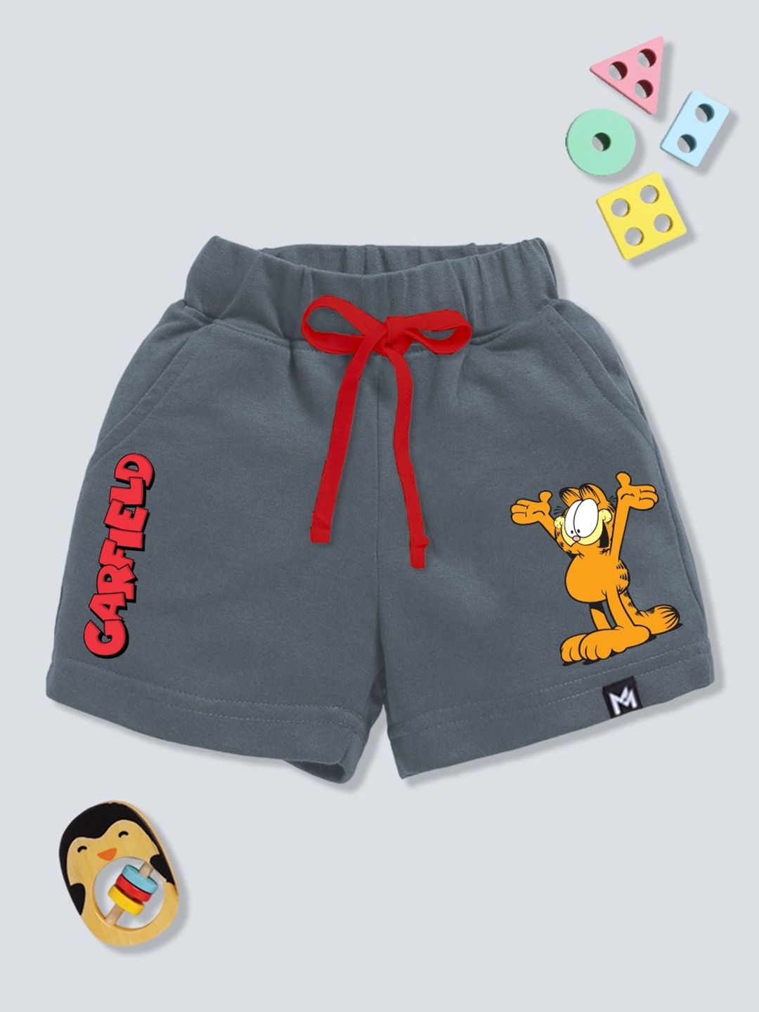 YK X Minute Mirth Boys Pure Cotton Garfield Printed Shorts-picture-40