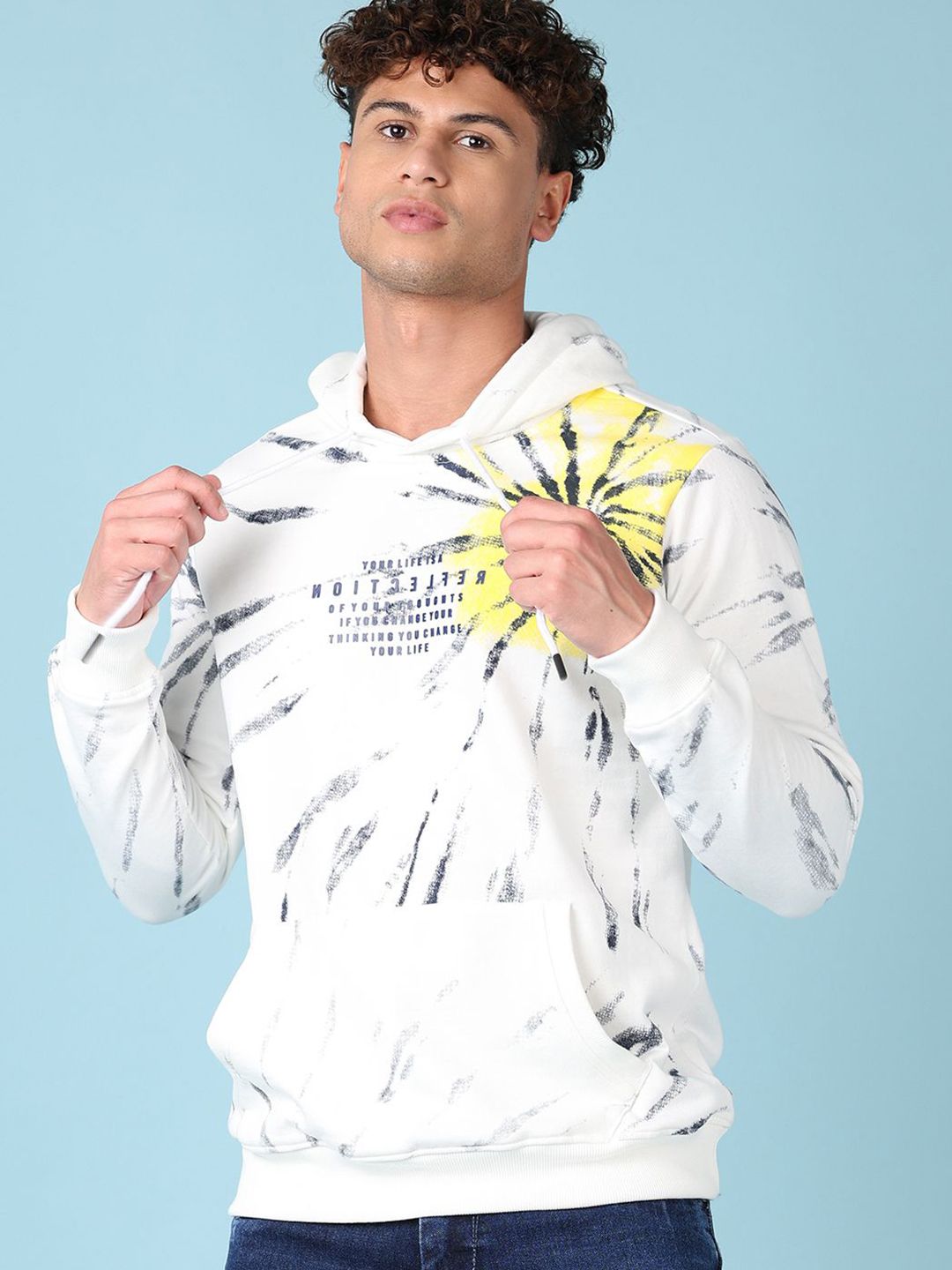 V-Mart Men Cotton Typography Printed Hooded Casual Sweatshirt-picture-20