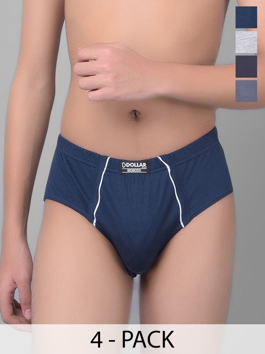 Dollar Bigboss Boys Pack Of 4 Assorted Basic Briefs With Anti-Microbial Odour Control-picture-24