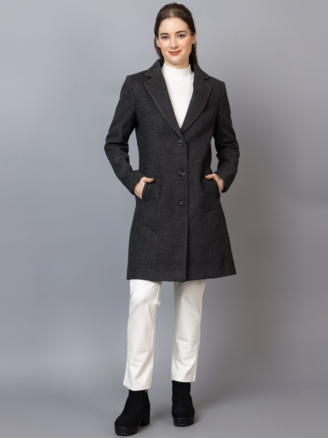 CHKOKKO Women Regular Fit Longline Overcoat-picture-44
