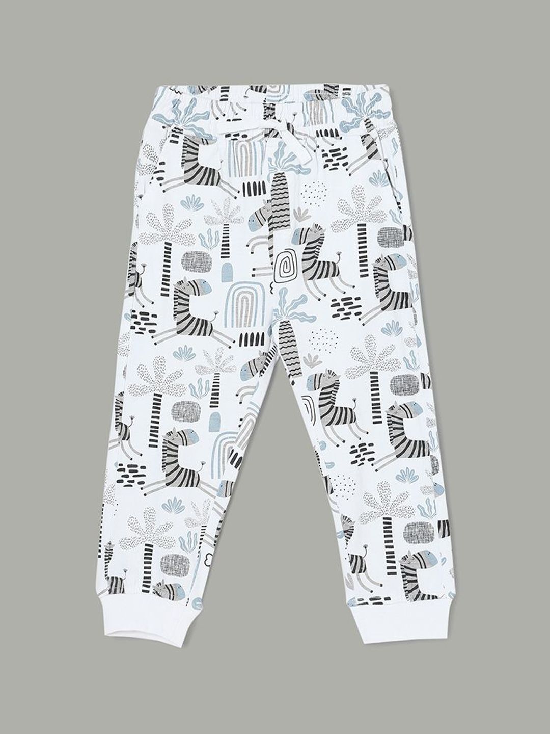 Juniors by Lifestyle Boys Printed Pure Cotton Mid Rise Joggers-picture-25