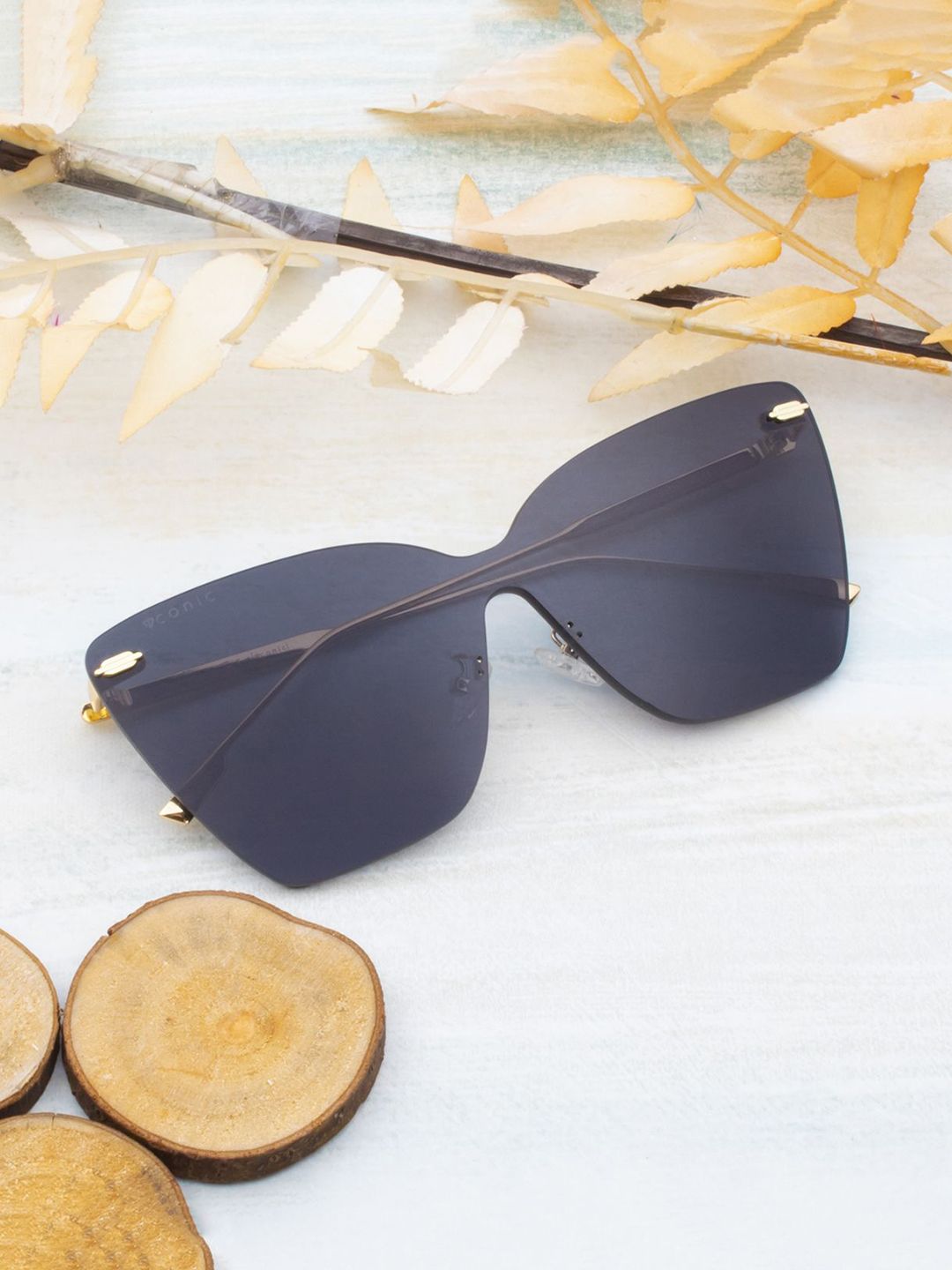Ted Smith Women Cateye UV Protected Lens Sunglasses SCANDAL_C1-GOLD-image-2