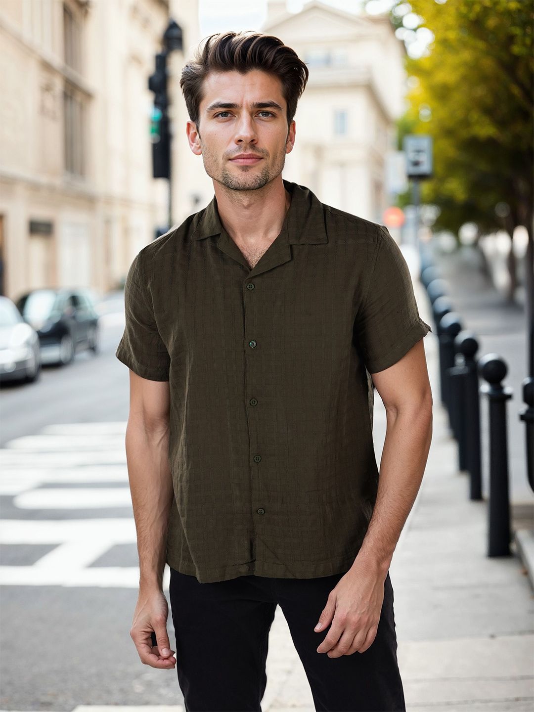 Celio Men Classic Opaque Casual Shirt-picture-40