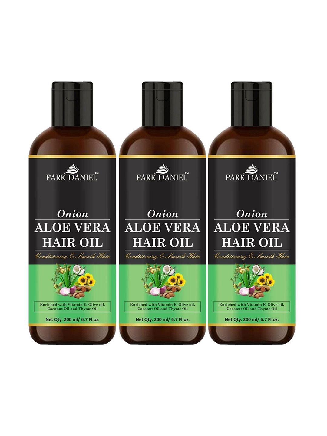 Park Daniel Set Of 3 Aloe Vera Hair Oil- 200ml Each-image-42