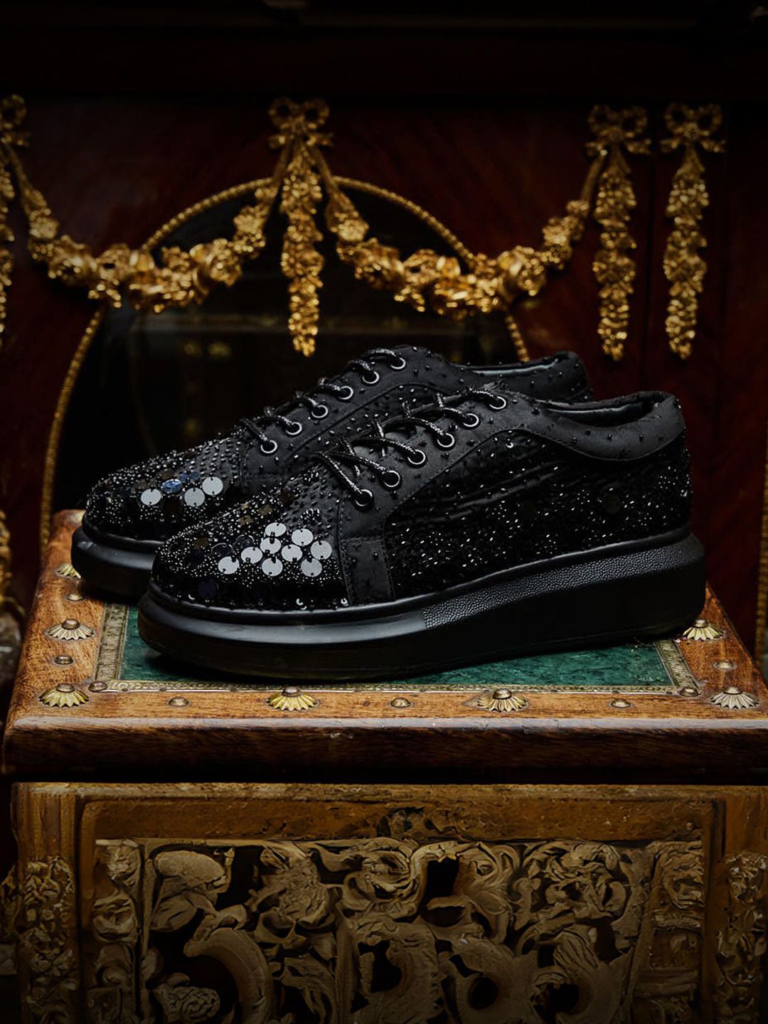 Anaar Women Embellished Lace-Ups Sneakers-picture-33