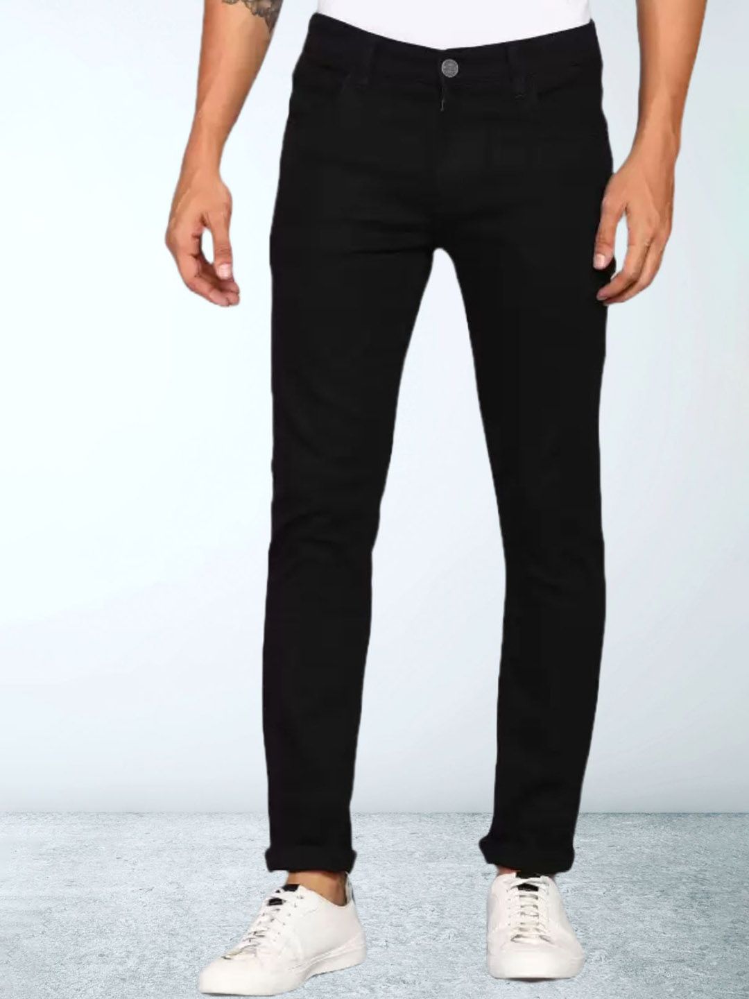 COMFITS Men Classic Tapered Fit Mid-Rise Jeans-picture-43