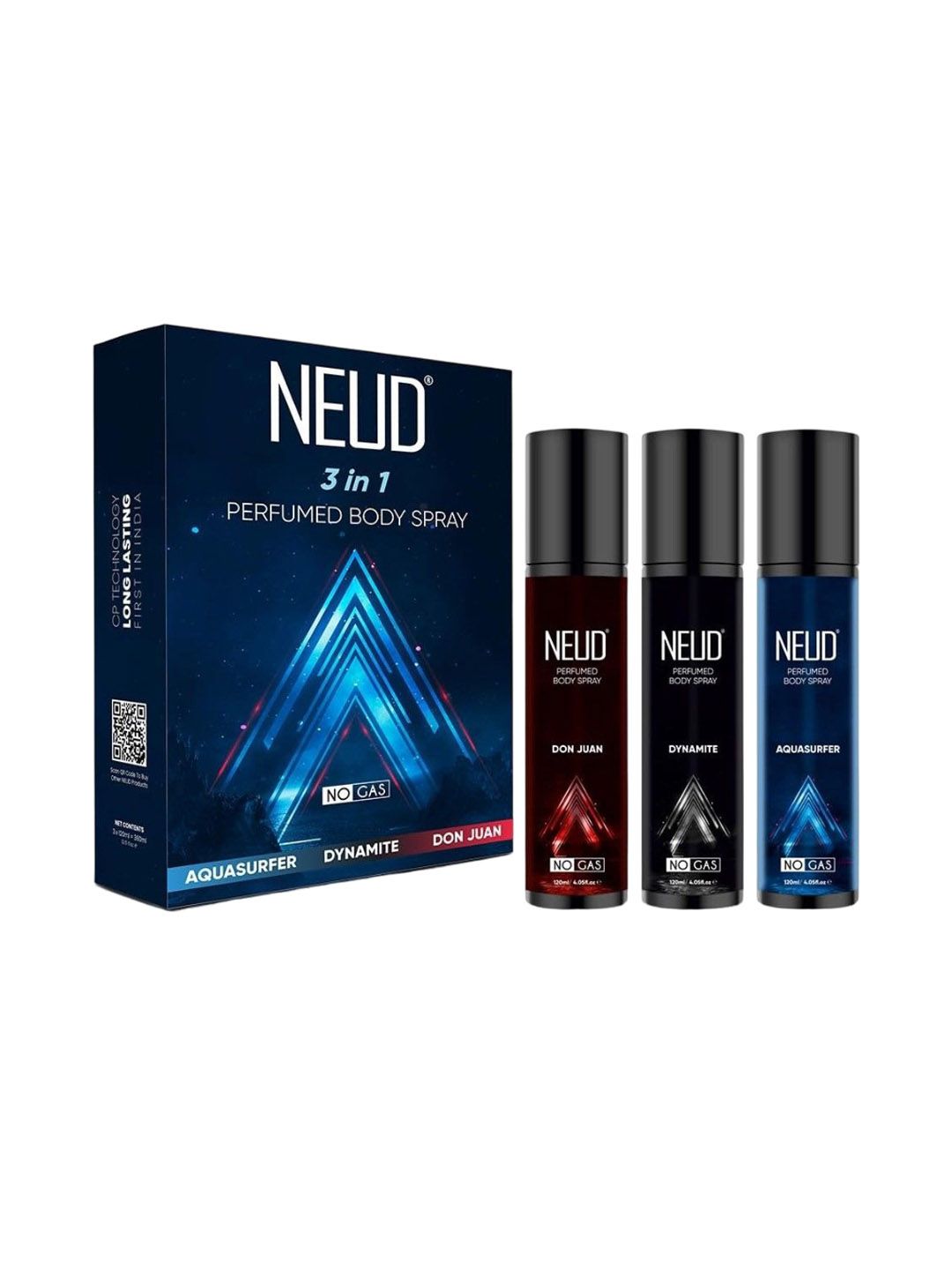 NEUD Set Of 3 3-in-1 Aquasurfer, Dynamite & Don Juan Perfumed Body Spray - 120 ml Each-image-20